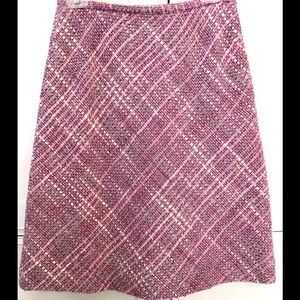 ANN TAYLOR TWEED A-LINE SKIRT